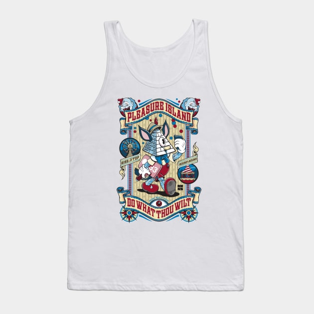 Pleasure Island - Occult Pinocchio (Light) Tank Top by Nemons